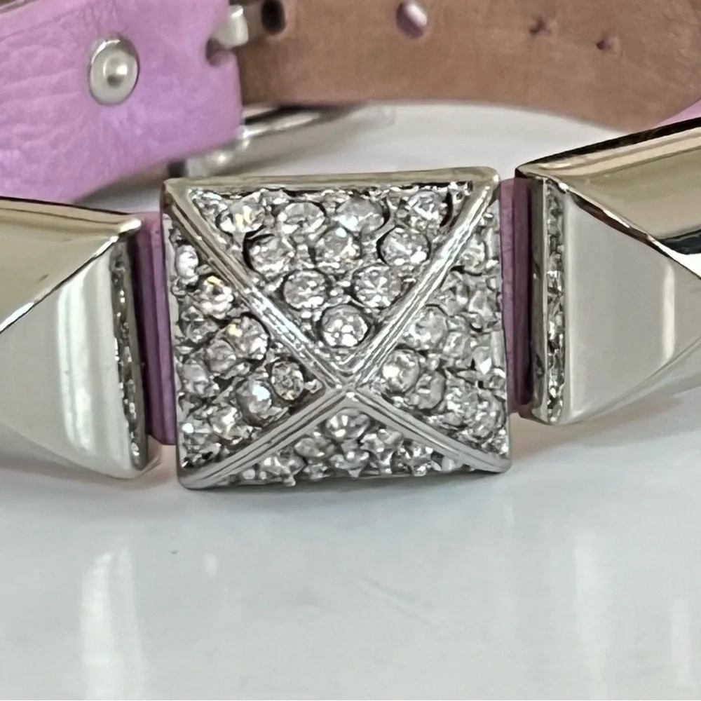 NWT Juicy Couture Lilac Pyramid Watch Strap Bracelet